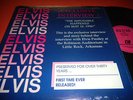 USA LP--ELVIS--EXCLUSIVE INTERVIEW--CREATIVE RADIO NETWORK--VG+