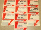 Singles  13 Stück CBS Blitzinformation unverk Muster Rock Pop usw Titel kuck
