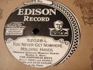 EDISON 52028 HAPPINESS BOYS You Never Get Nowhere Holding Hands/Fifty Million N-
