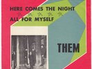 THEM Here Comes The Night  Sweden 45 UNIQUE swedish p/s VAN MORRISON