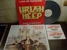 URIAH HEEP LIVE IN MOSCOW PROMO SAMPLER LABEL SIGNED VINYL LP + SIGNED POSTER +