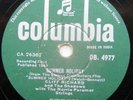 India Cliff Richard & The Shadows Summer Holiday 78 Rpm DB 4977 Made In India