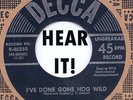Rockabilly/Hillbilly: HARDROCK GUNTER-I've Done Gone Hog Wild DECCA - FANTASTIC