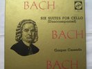 GASPAR CASSADO J.S. Bach 6 Suites for Cello SOLO VOX 1960 BOX 3 LP VBX 15 NM-