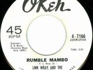 LINK WRAY Rumble Mambo TITTYSHAKER PROMO 45 on OKEH 7166 VG+