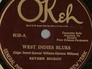 Esther Bigeou, Piron's New Orleans Orch, West Indies Blues Okeh 8118 78 rpm