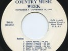 HEAR-Rare Country Radio Spot 45 & Insert-Patsy Cline- Jim Reeves-Flatt & Scruggs