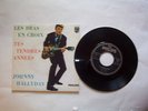 johnny hallyday rare 45t presage allemant ,les bras en croix  vg +
