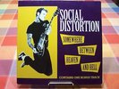 VERY RARE 1992 SOCIAL DISTORTION SOMEWHERE BETWEEN HEAVEN & HELL IMPORT  LP