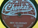Bo Diddley 1957 Hey Bo-Diddley b/w Mona 78 RPM Checker 860 Very Good+ NR