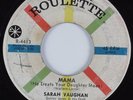 R&B Soul 45 SARAH VAUGHAN Mama ROULETTE HEAR