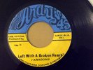 THE PARAGONS  -LEFT WITH A BROKEN HEART on ANDY'S LABEL RARE 7