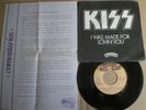 KISS*SPAIN 45 w. RARE PROMO PRESS SHEET*CASABLANCA 1979*I was Made For