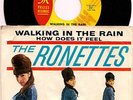 RONETTES Walking In The Rain ORIGINAL 1964 US PHILLES PICTURE SLEEVE 45