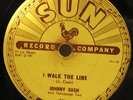 Johnny Cash I Walk The Line, Get Rhythm Single 78 Record SUN Label 241