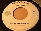 NANCY ADAMS RCA 8410 LIPSTICK PAINT A SMILE ON M / I WANNA HEAR IT FROM YOU-HEAR