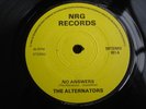 THE ALTERNATORS/NO ANSWERS/RARE UK EARLY PUNK/NRG RECORDS/UK PRESS