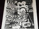 RARE 1981 BLACK FLAG FLYER WASTED YOUTH CIRCLE ONE @ CUCKOO'S NEST PUNK KBD