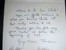 THE BEATLES OFFICIAL FAN CLUB WELCOME LETTER 1963 EARLY 1964 LONDON HQ.