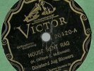 Dixieland Jug Blowers, House Rent Rag, Victor 20420 78 rpm Johnny Dodds