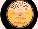 US SCHIRMER SET No. 9: BOYNET/ GORDON SQ PLAY FAURE PIANO QUARTET (1940s)