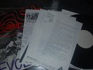 SONIC YOUTH - EVOL LP Blast First One Sided WHITE LABEL Test Pressing RARE