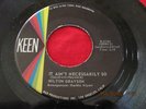 KILLER SINISTER POPCORN R&B BALLAD 45 ; MILTON GRAYSON; IT AINT NECESSARILY SO