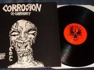 CORROSION OF CONFORMITY-EYE FOR AN EYE LP 1984 NO CORE, INSERT,punk,kbd,coc,dri