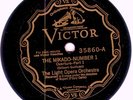 VICTOR BLACK ORTHOPHONIC SCROLL SET C-12: THE MIKADO (1926)