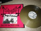 MAYHEM -deathcrush  GOLD VINYL# 37 /1000 blasphemy