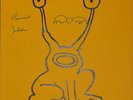 DANIEL JOHNSTON SIGNED USA CONCERT PROMOTIONAL POSTER 2007 WITH DRAWING & PROOF