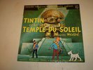 disque vinyle 45T TINTIN et le temple du soleil  trés rare et ancien