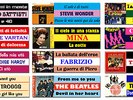 N. 12 Meravigliosi Nuovi Stickers Juke Box = Beatles Mina De Andrè Battisti etc.