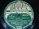 JAZZ 78 rpm RECORD Decca DJANGO REINHARDT & GRAPELLY Guitar HOT CLUB FRANCE