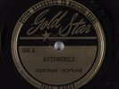 Hear Guitar Blues 78RPM LIGHTNIN' HOPKINS Automobile GOLD STAR 666 E+