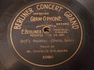 BERLINER CONCERT GRAND 5080 CHARLES D'ALMAINE Raff's Cavatina VIOLIN SOLO