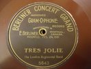 BERLINER CONCERT GRAND 5643 LONDON REGIMENTAL BAND Tres Jolie
