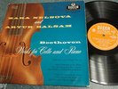 ZARA NELSOVA ARTUR BALSAM UK Decca LXT 5268 LP BEETHOVEN WORKS FOR CELLO & PIANO