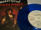 MOTORHEAD - IRON FIST - BLUE VINYL 7