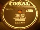 3 78s Buddy Holly The Crickets on Coral Oh Boy Maybe Baby Peggy Sue Everyday