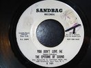 NORTHERN SOUL -THE EPITOME OF SOUND 'YOU DON'T LOVE ME' SANDBAG US
