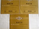 BACH THE ART OF FUGUE SCHERCHEN SET 3 LP'S GOLD ORANGE UK DECCA 1ED