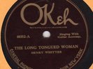 Okeh 40352 HENRY WHITTER The Dollar And The Devil/LONG TONGUED WOMAN in E 1925