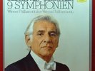 BEETHOVEN SYMPHONIES BERNSTEIN VIENNA PHILHARMONIC 8 LP DG BOX SET w/ BOOKLET NM