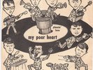 FADS  My Poor Heart TEMP-O rare garage psych soul 45 with PS picture sleeve HEAR