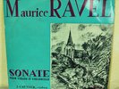J.GAUTIER-A.LEVY Maurice Ravel sonate - LE CHANT DU MONDE 8145 RARE