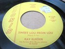 (HEAR) RAY BURDEN Sweet Lou From Lou ADONIS Orig 45 Rockabilly Rocker Killer