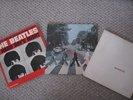 3 BEATLES LP ALBUMS - WHITE WITH POSTER, ABBEY ROAD,  HARD DAYS NIGHT