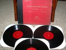 Enesco plays Bach Violin Sonatas 1 - 6  (3 LP set ) Continental Red Velvet Cover