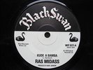 KUDE A BAMBA  /  RAS  MIDAS  /  orig  BLACK  SWAN  7 in  1976   (  RARE  )